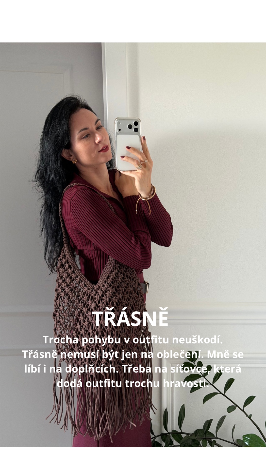 Síťovka s třásněmi jako hravý módní doplněk